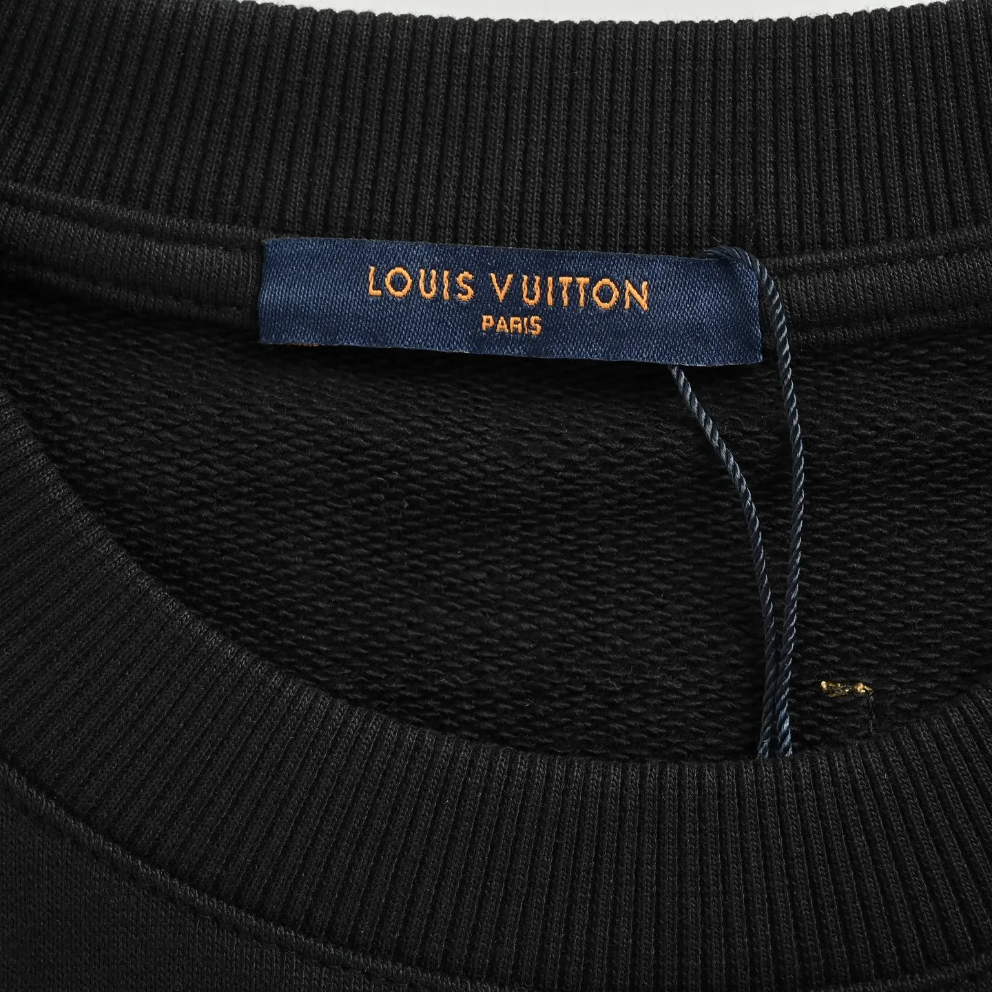 Louis Vuitton/Louis Vuitton 25Fw cursive signature letter print crew neck sweatshirt